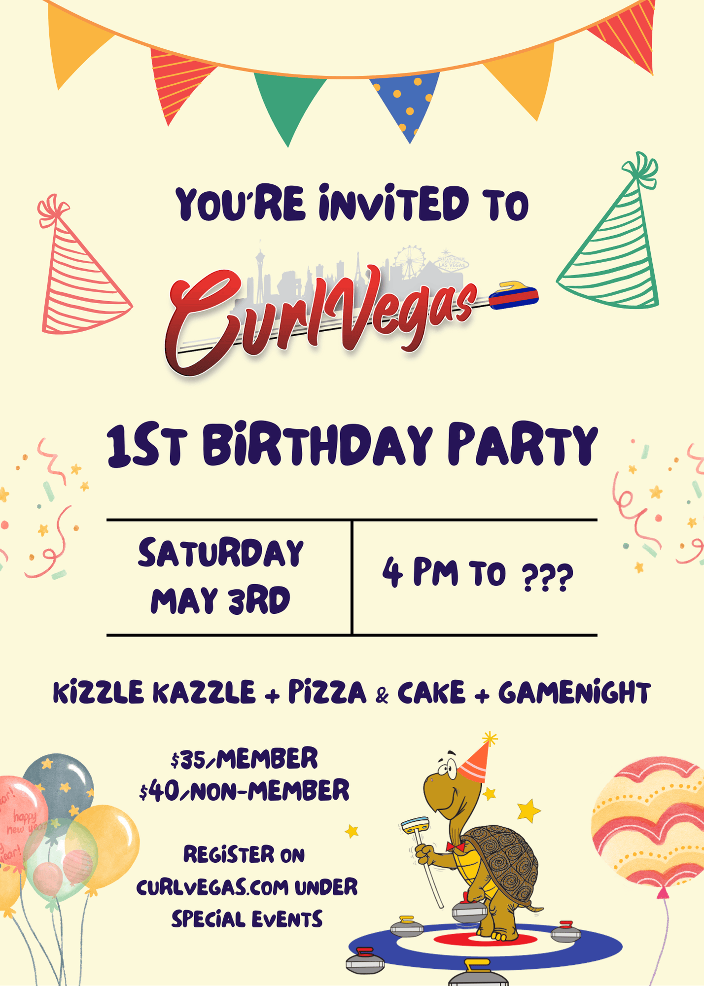 CurlVegas 1st Birthday